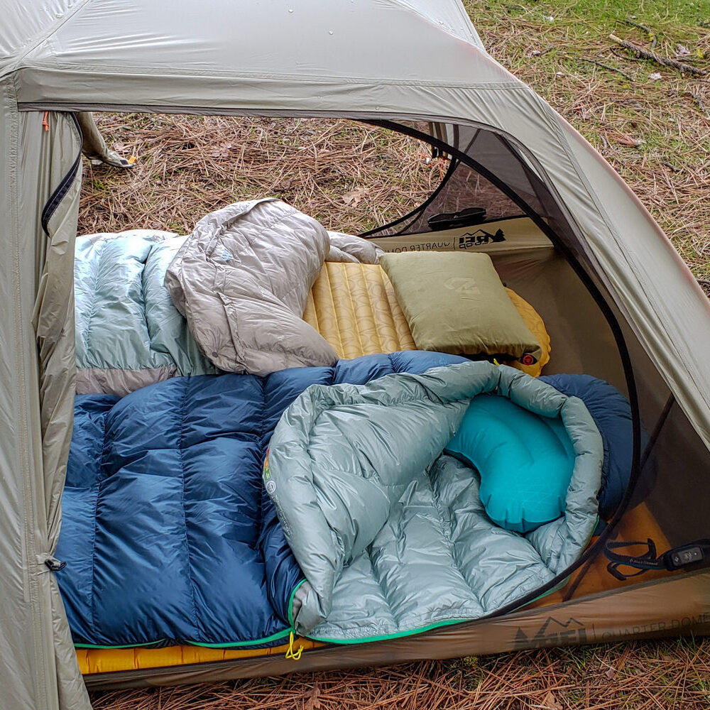 compressible travel pillow for camping