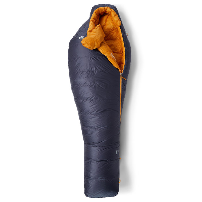 Stock photo of the REI Magma 15 Sleeping Bag with a white background
