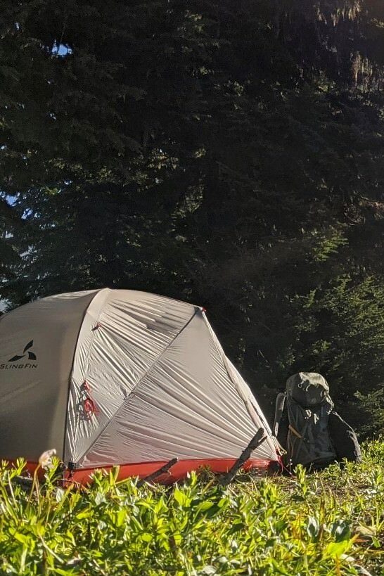 tent in travel