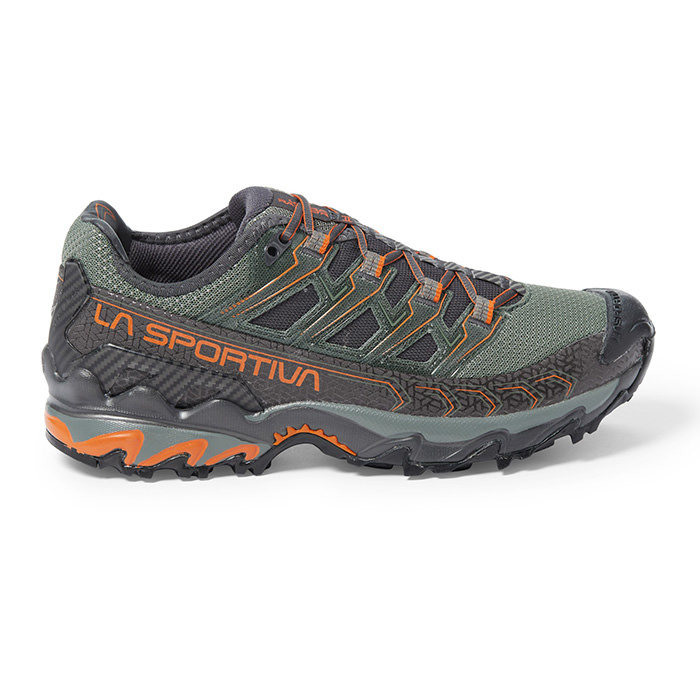 Stock photo of the La Sportiva Ultra Raptor II hiking shoes with a white background