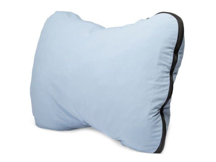 Light blue backpacking pillow