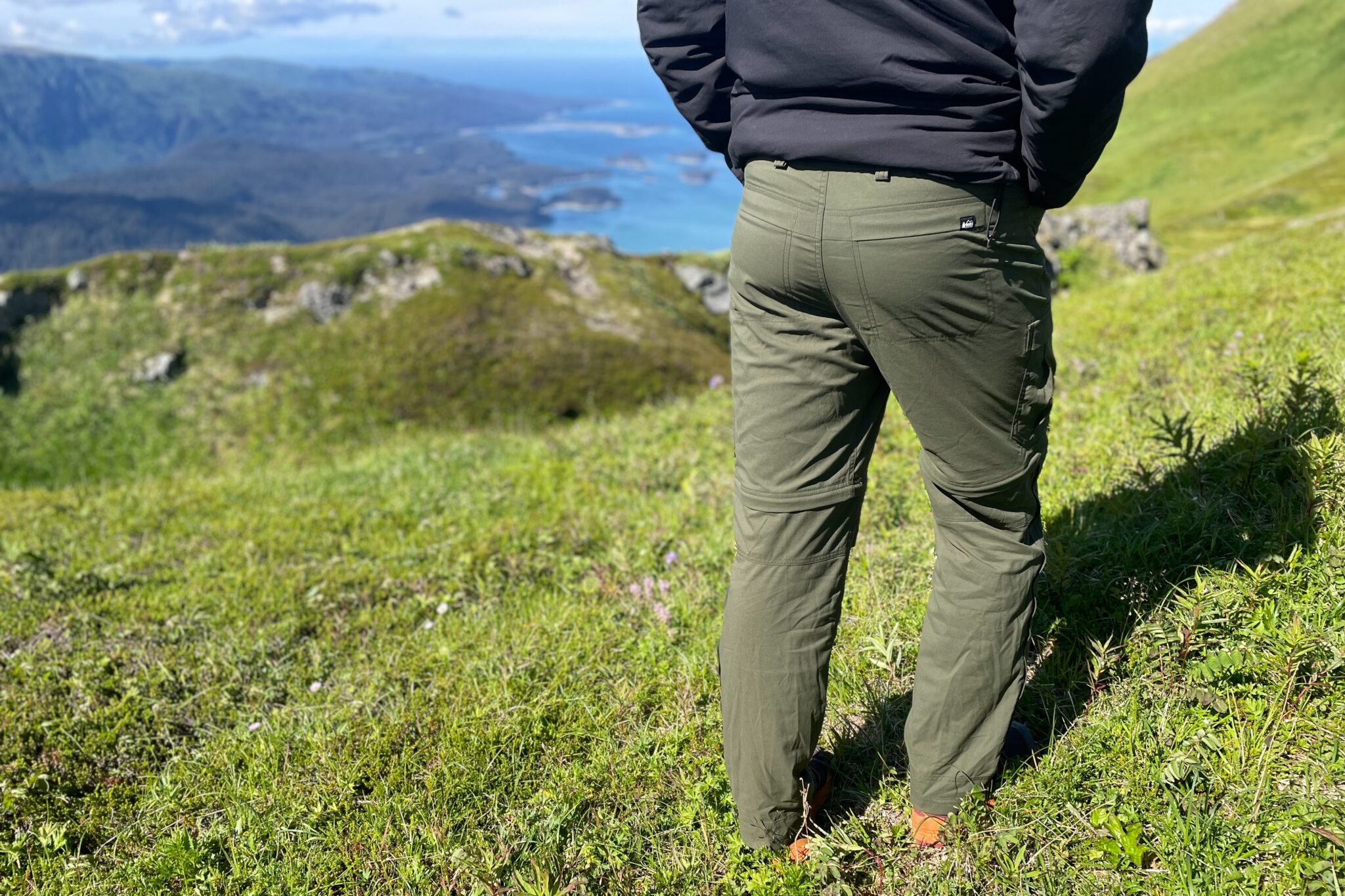REI Sahara Cargo Pantalon Zip Off Convertible Randonnée Nylon Extérieur