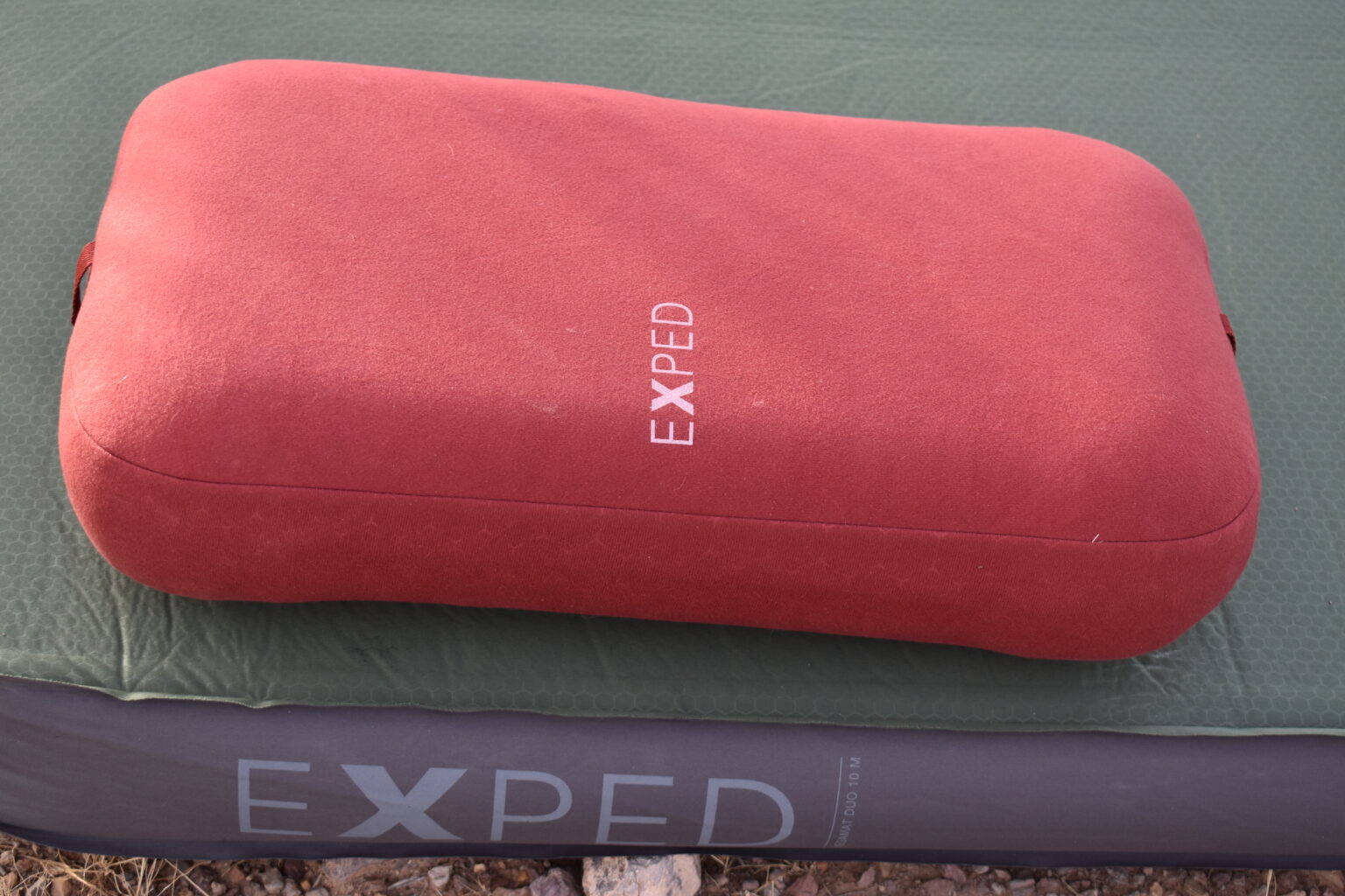 Exped MegaPillow Camping Pillow - Burgundy Inflatable Sleep Pad Companion