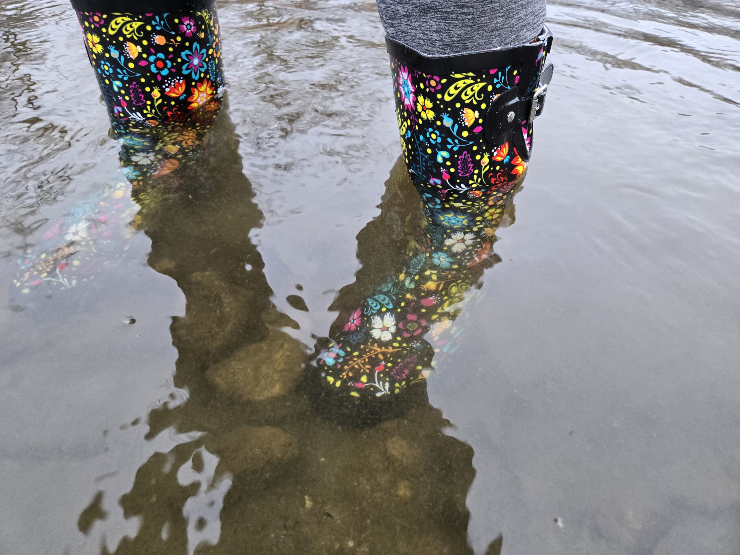 WCGardenPlayTall - submerged in water up to their calves