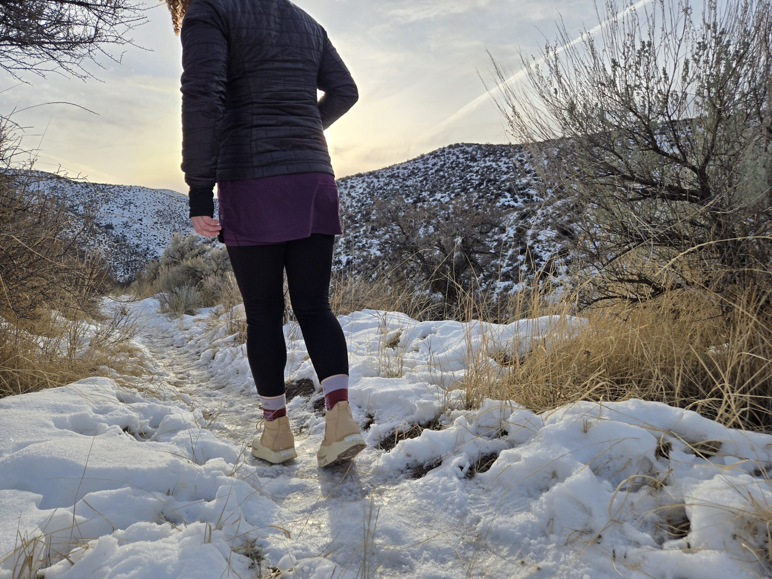 walking at sunset in the sorel out-n-about IV