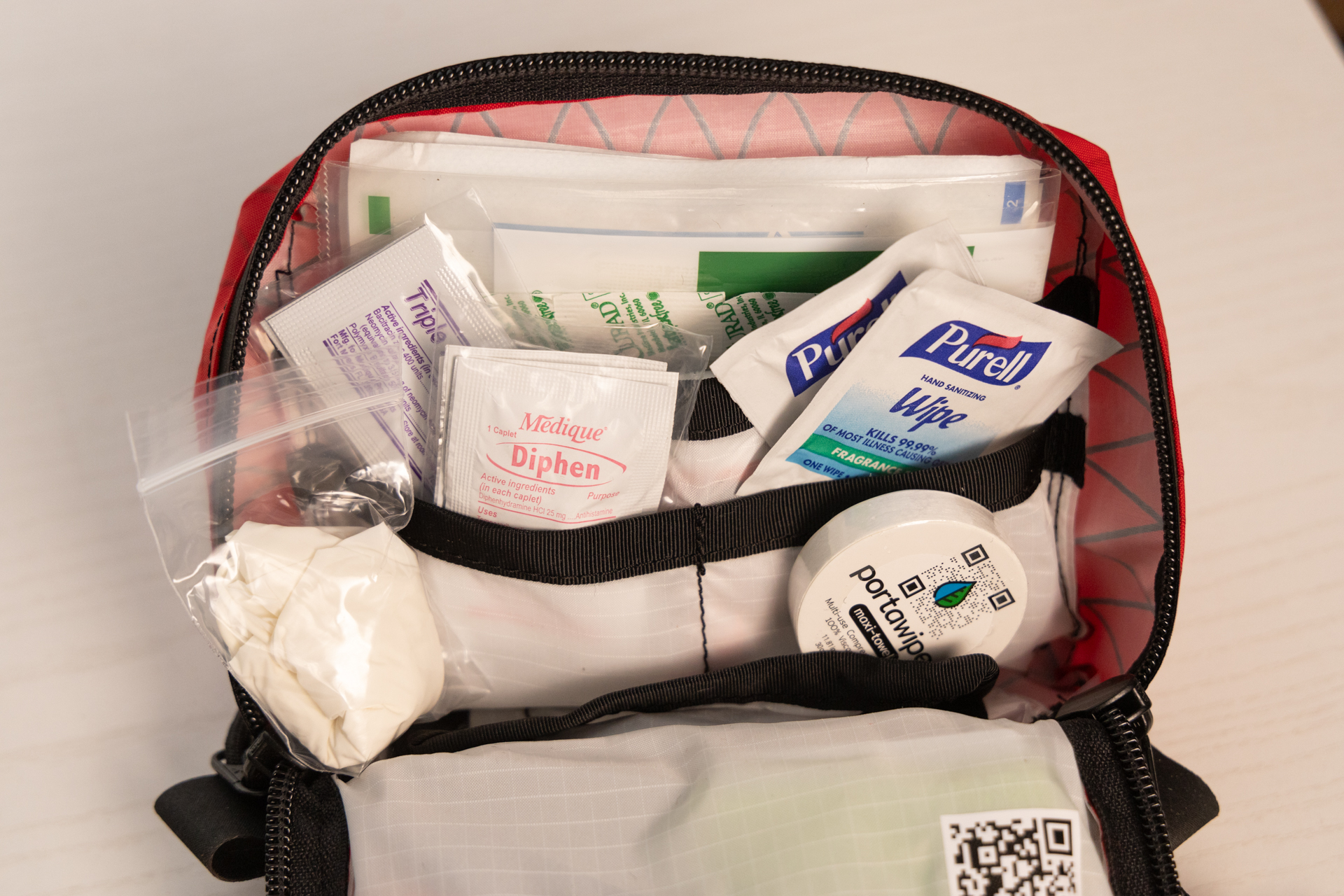 Some of the supplies in the Cascade Traverse kit.