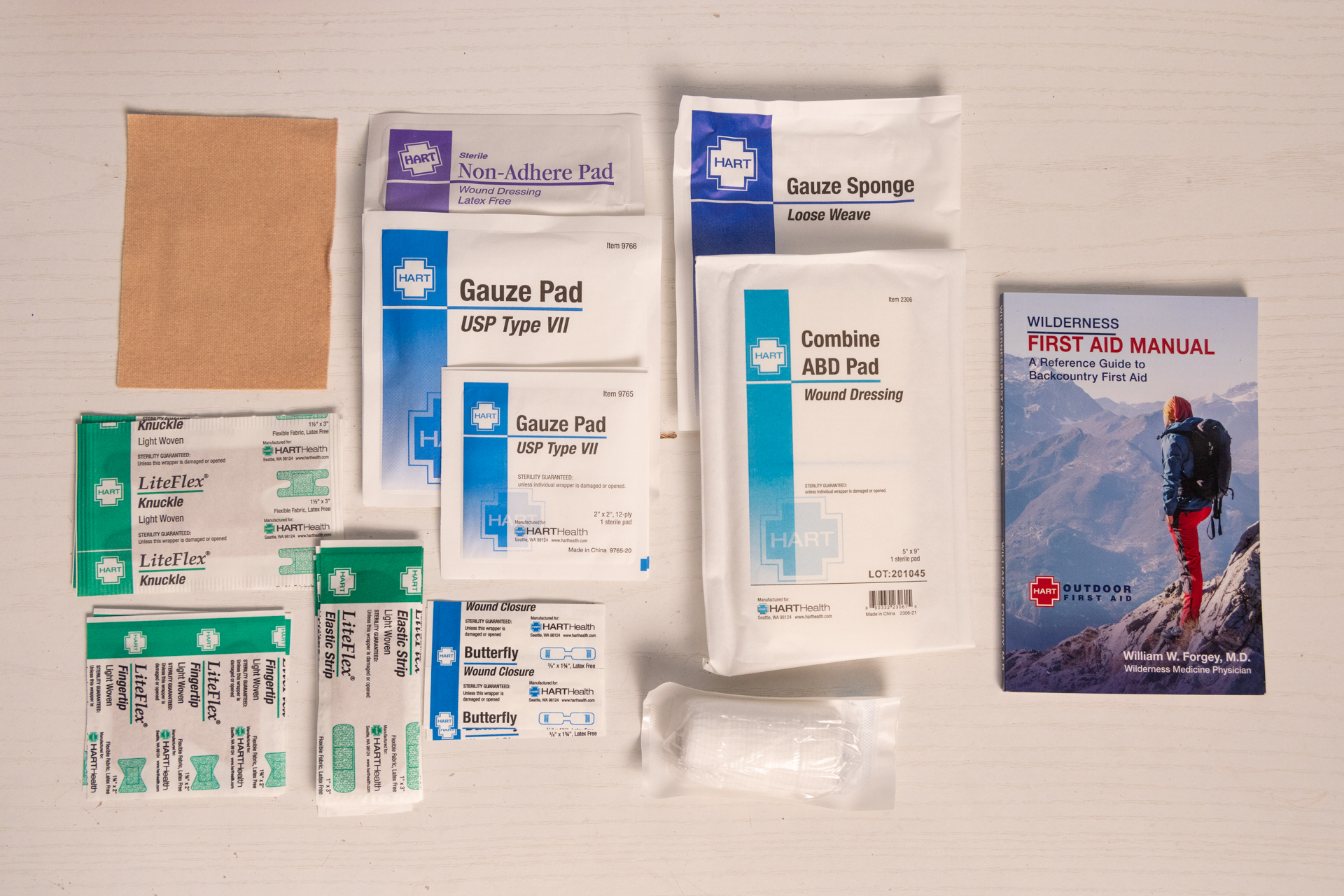 First aid supplies in the HART Weekend.