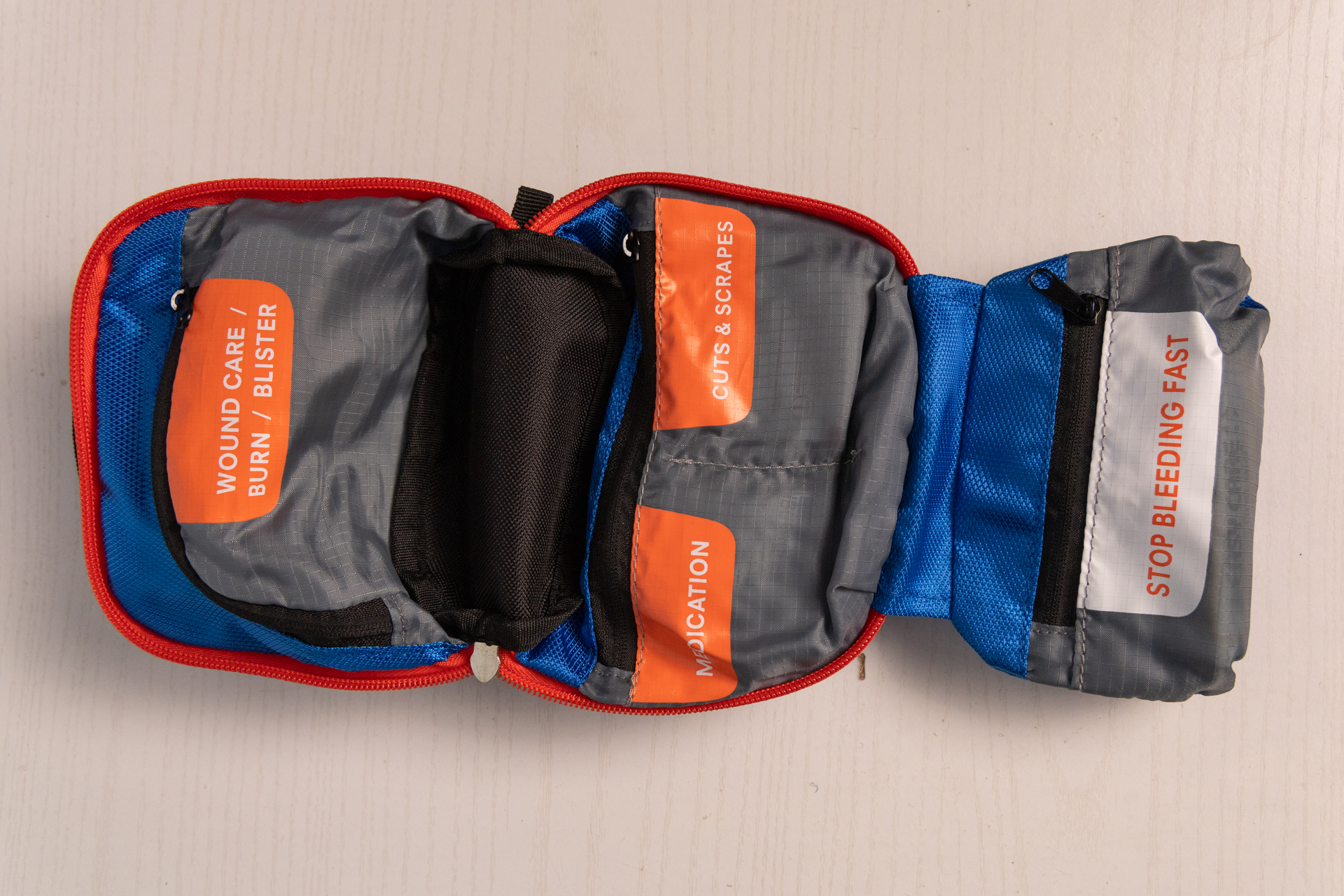 First aid supplies in the Adventure Medical Kits Hiker.