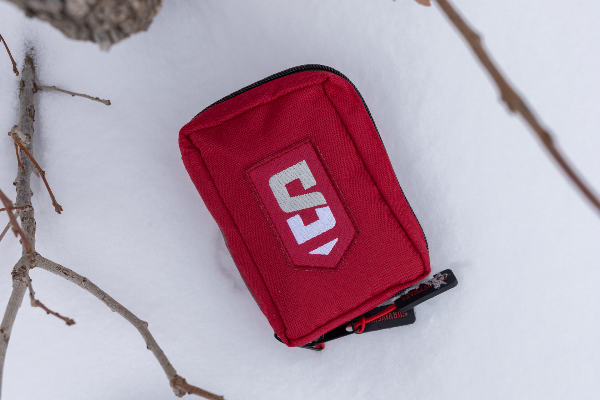 The Surviveware Small on snow