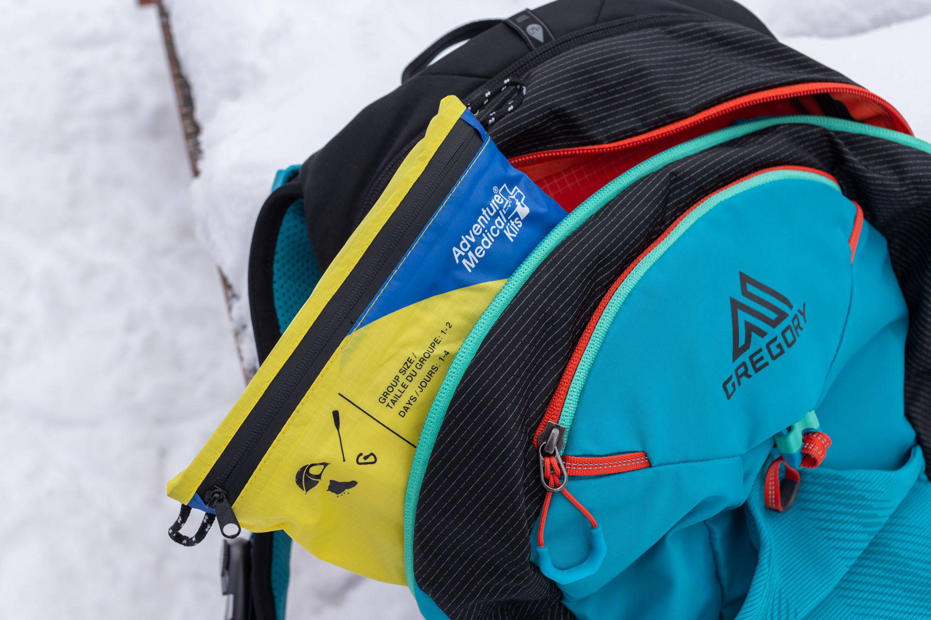 The Adventure Medical Kits Ultralight in a daypack.