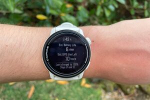 A watch face showing battery life remaining.