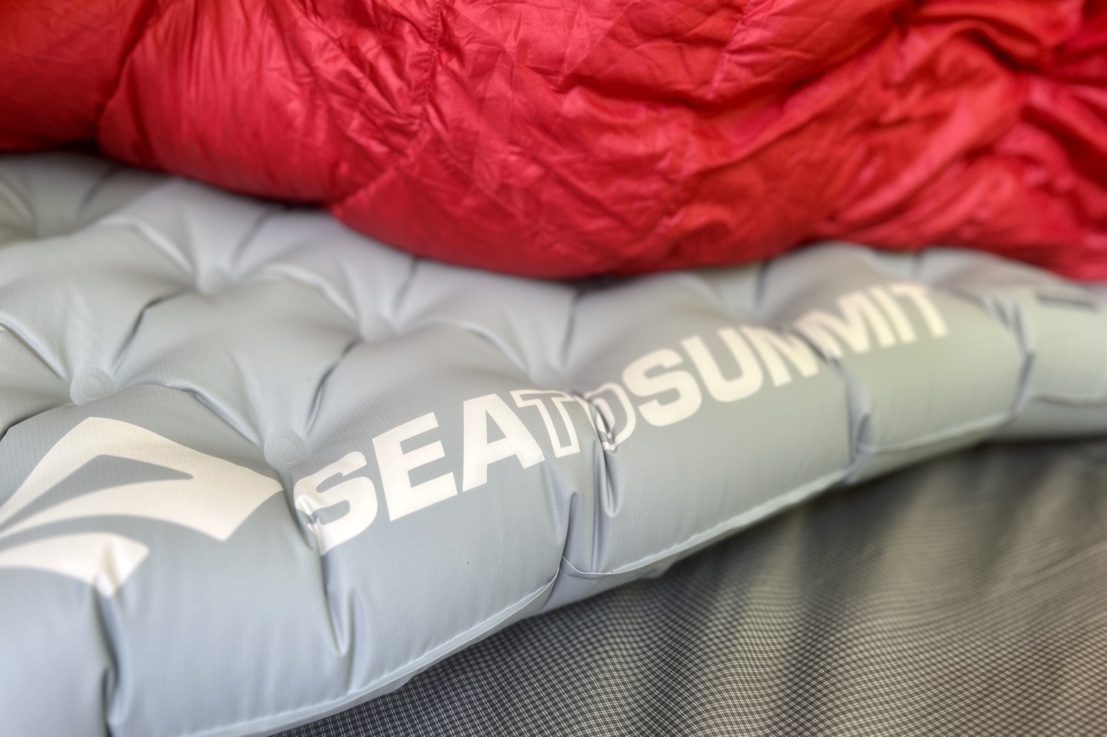 a close up of a sea to summit sleeping pad
