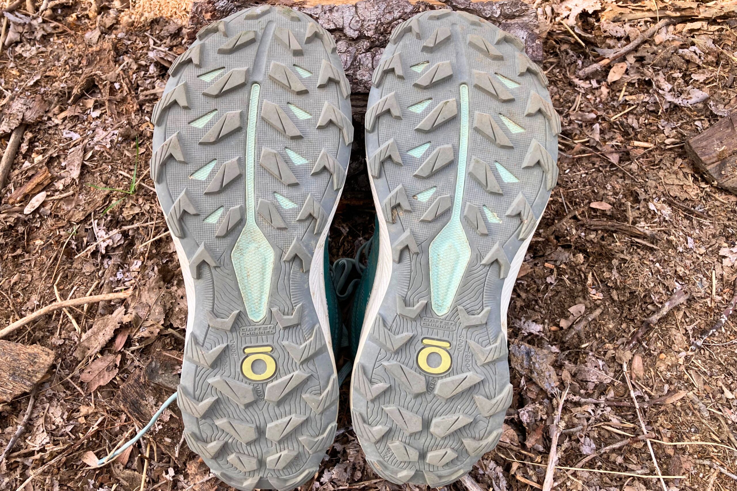 View of the tread on the Oboz Katabatic LT Mid Gore-Tex Hiking Boots