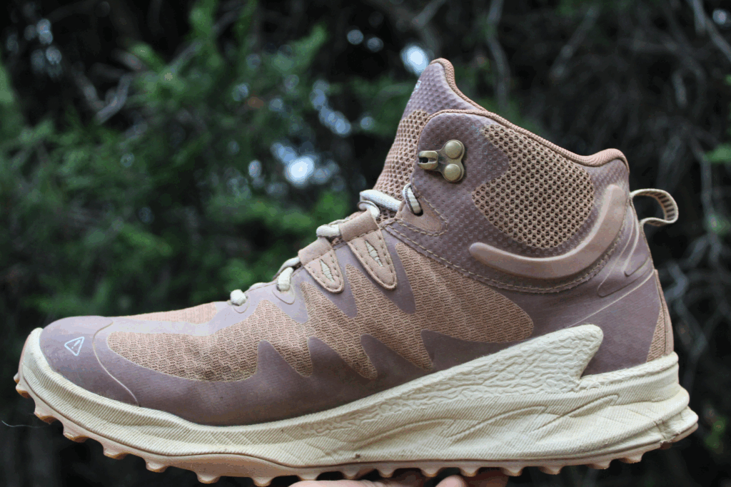 Side profile of the Keen Zionic Waterproof Women’s Hiking Boots