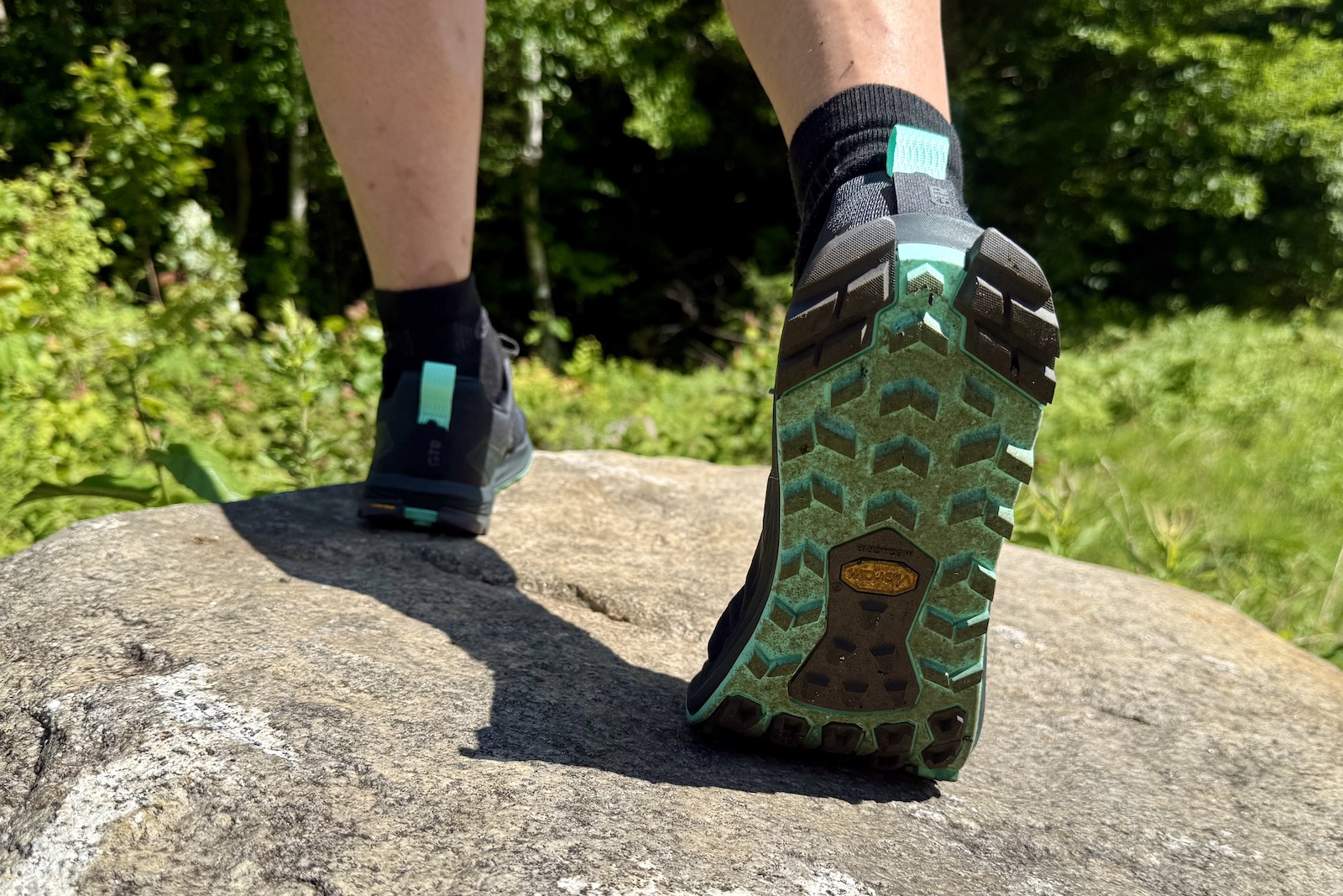 close up of the tread on the Altra Lone Peak 9+