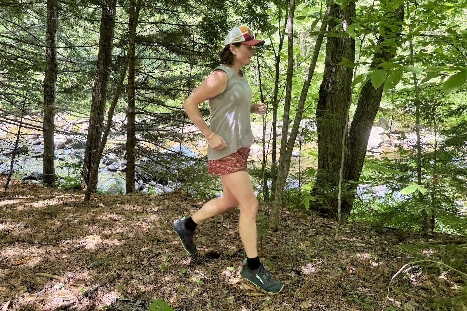 Runner wearing the Altra Lone Peak 9+
