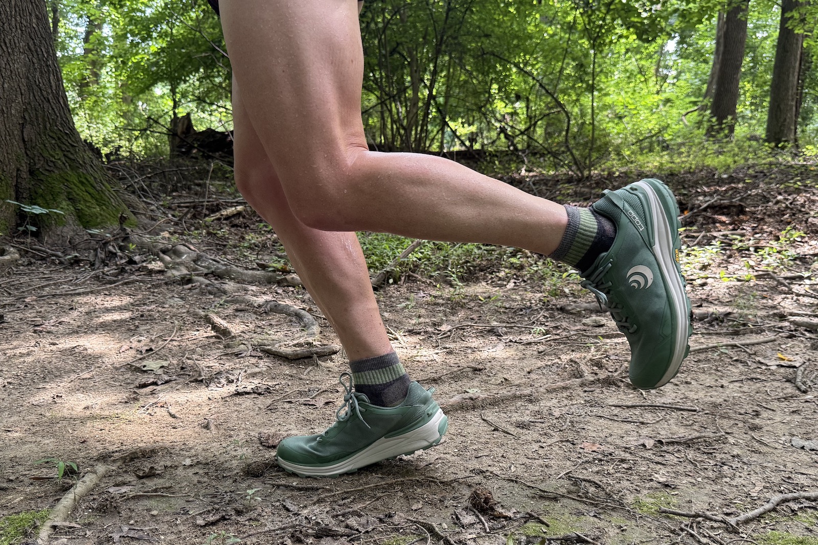 close up of the Topo Athletic Traverse
