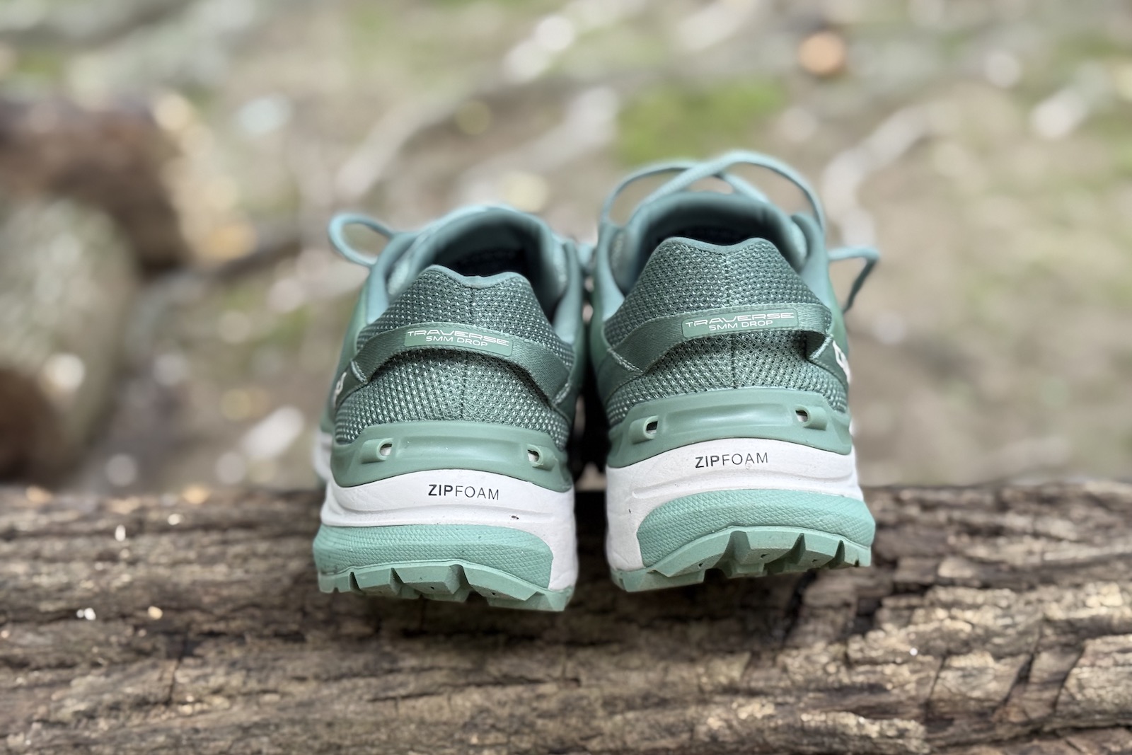 close up of the Topo Athletic Traverse