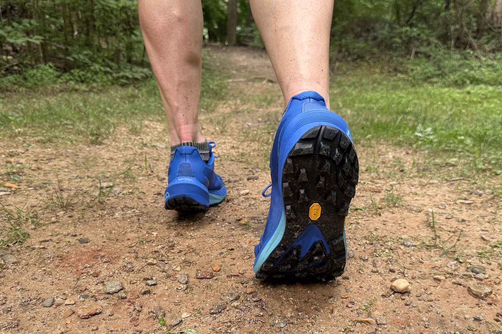 close up of the tread on the The Topo Athletic MTN Racer 4