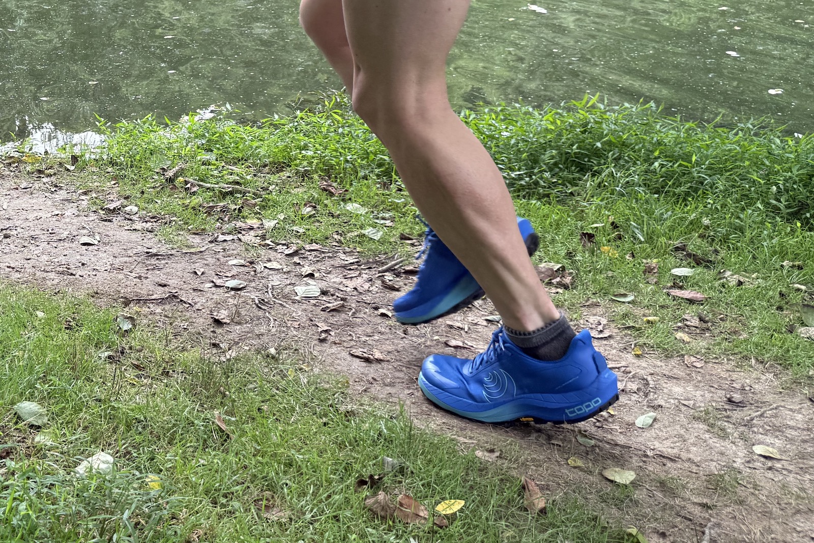 close up of the Topo Athletic MTN Racer 4