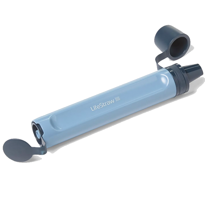 LifeStraw Personal Water Filter Straw With Official Carry Case - Dark Mountain Gray, For Camping & Travel