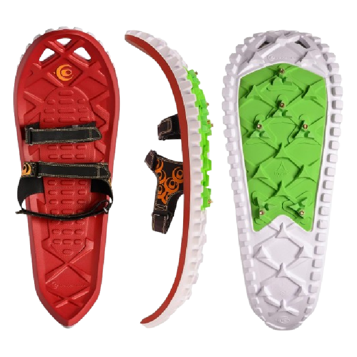 stock image of Crescent Moon EVA Foam snowshoes
