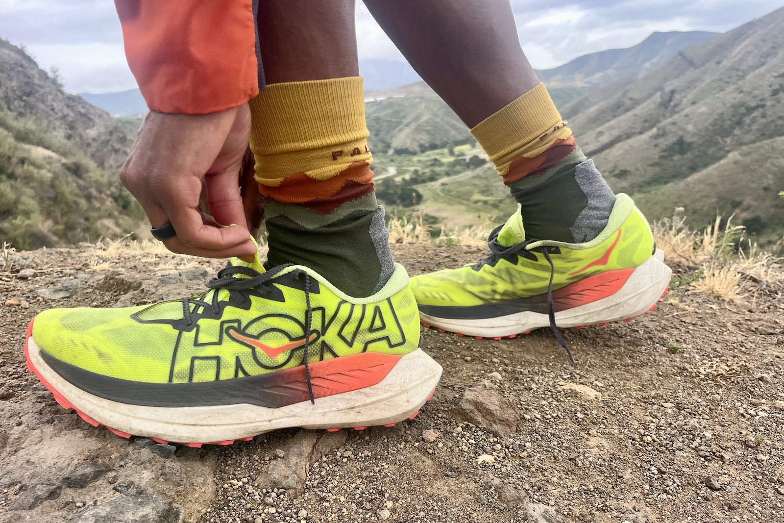 Hoka Rocket X Trail Upper