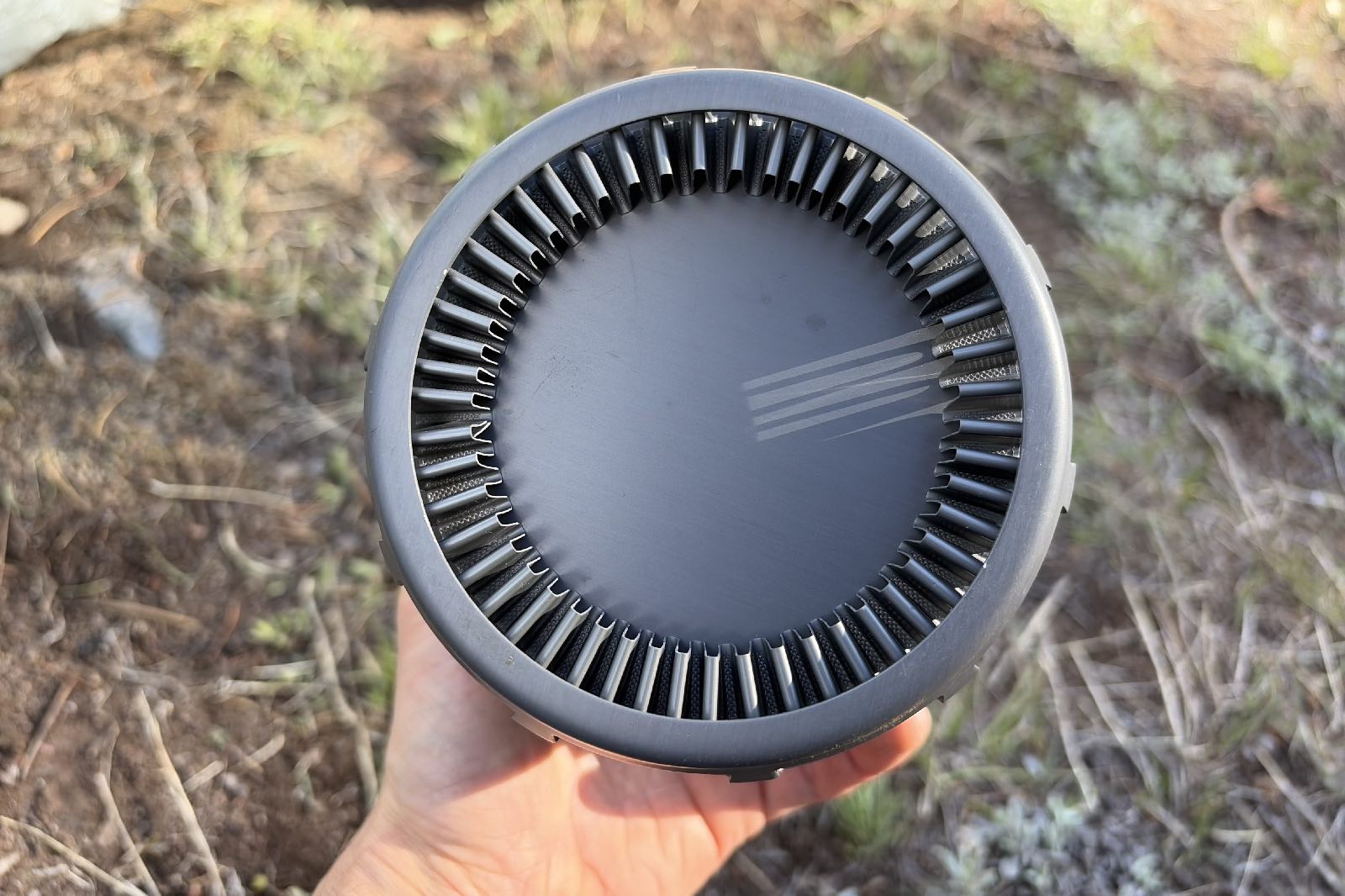 the bottom of a cook pot with a heat exchange