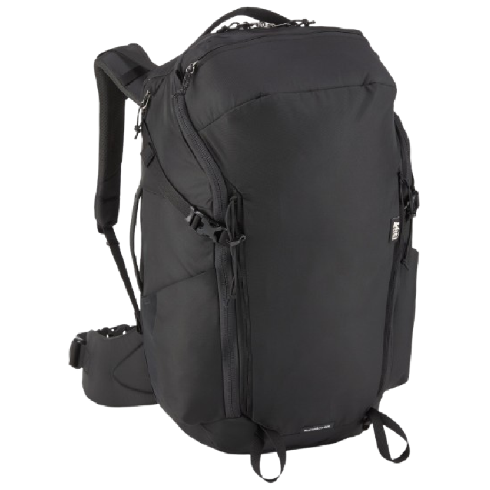 rei ruckpack travel backpack stock image