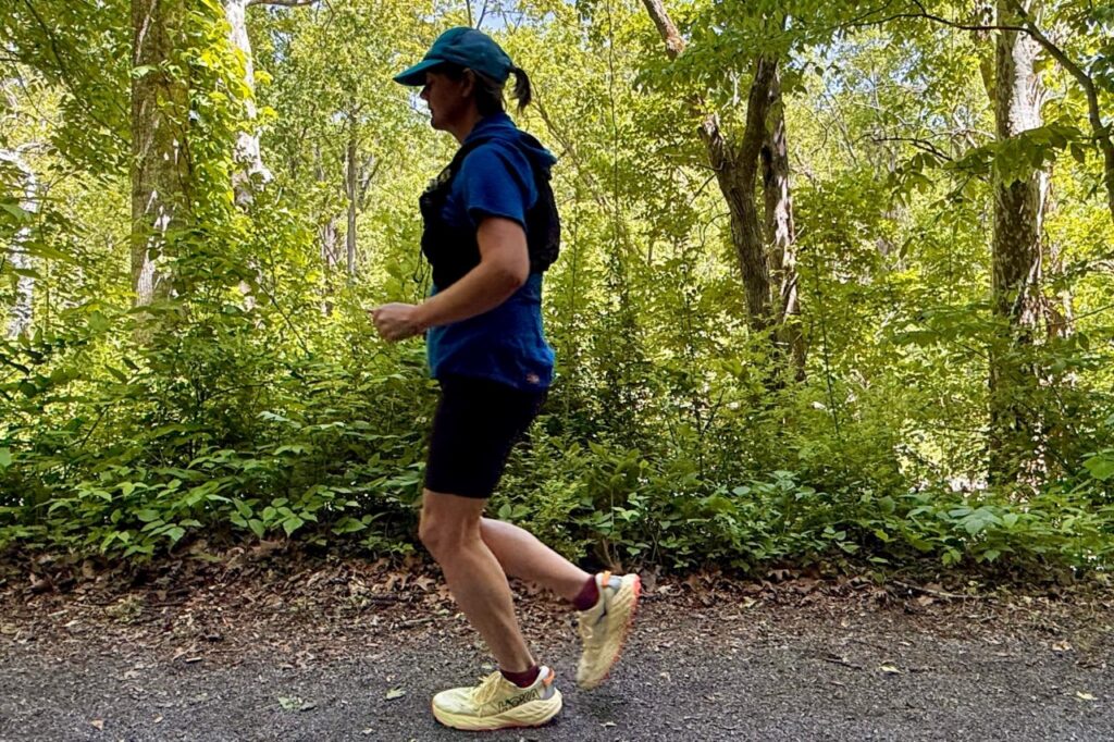 Runner wearing the Hoka Speedgoat 7