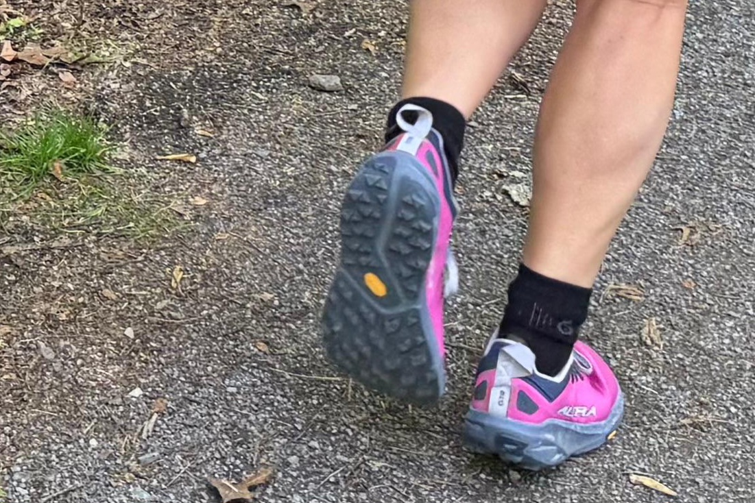 Close up of the tread of the Altra Experience Wild 3+
