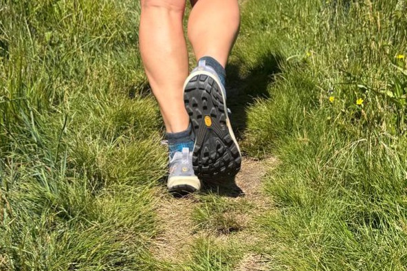Close up of the tread of the Topo Terraventure 5