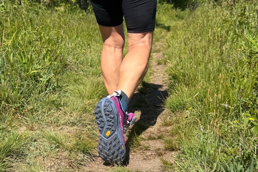 Close up of the tread of the Altra Experience Wild 3+