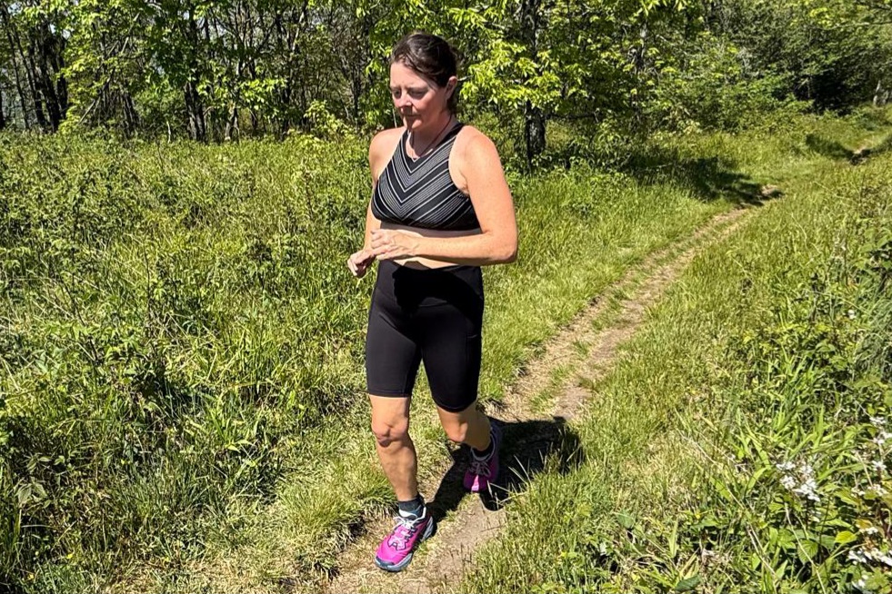 Runner wearing the Altra Experience Wild 3+
