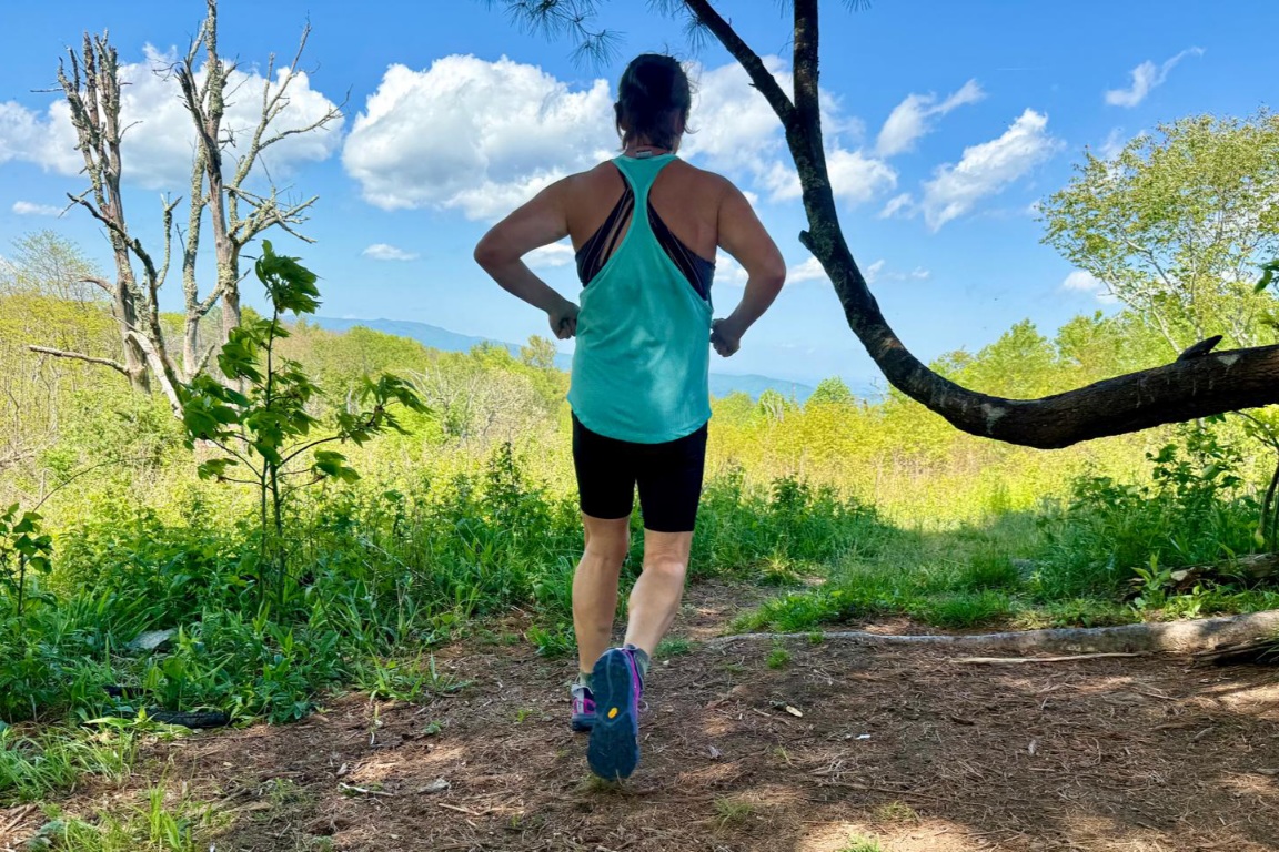 Runner wearing the Altra Experience Wild 3+