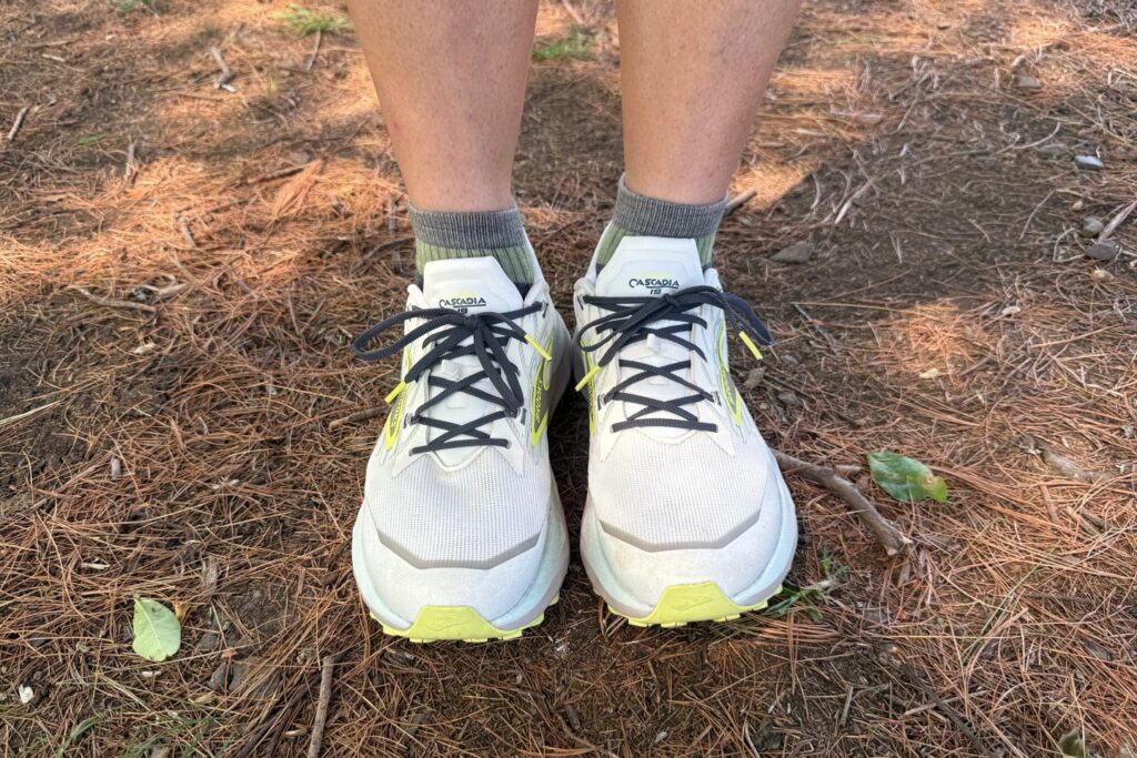 Close up of the front of the Brooks Cascadia 19