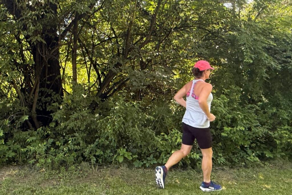 Runner wearing the Hoka Challenger 8