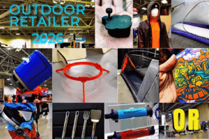 A collage of different products from Outdoor Retailer 2026